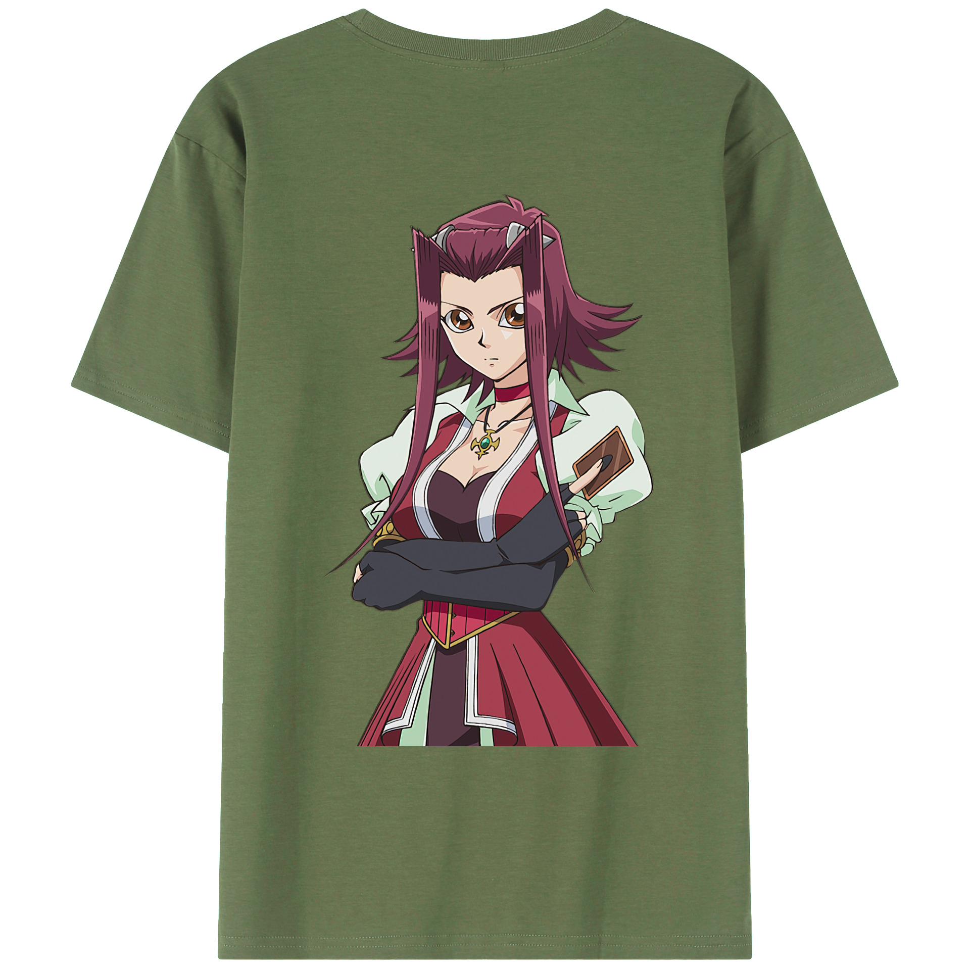 （画像用） 遊☆戯☆王 Yu-Gi-Oh! 綿100％ メンズ半袖Tシャツ（バックプリント） 通気性
